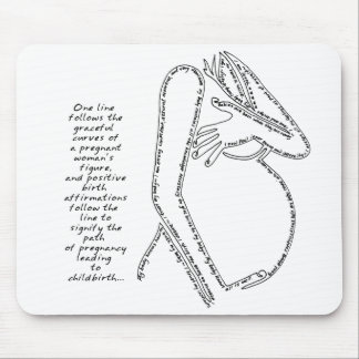 Alfombrilla De Ratón Afirmaciones Mousepad del nacimiento