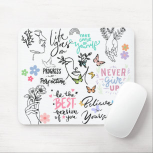 Alfombrilla De Ratón Afirmaciones positivas escuetas