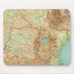 Alfombrilla De Ratón África Central y del Sur con rutas marítimas