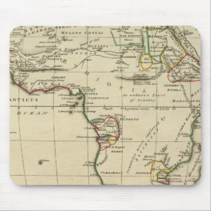 Alfombrilla De Ratón África con fronteras delineadas