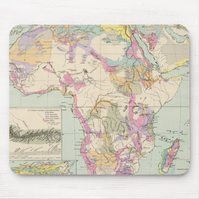 Alfombrilla De Ratón Afrika - Mapa Atlas de África (Frente)