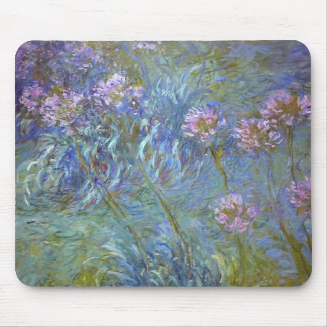 Alfombrilla De Ratón Agapanthus de Claude Monet (Frente)