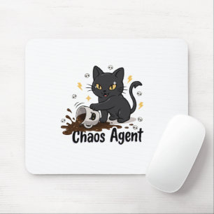 Alfombrilla De Ratón Agente del Caos Gato Negro