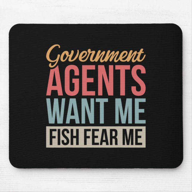 Alfombrilla De Ratón Agentes del gobierno quieren que me migre (Frente)