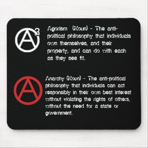 Alfombrilla De Ratón Agorism y anarquía definidos