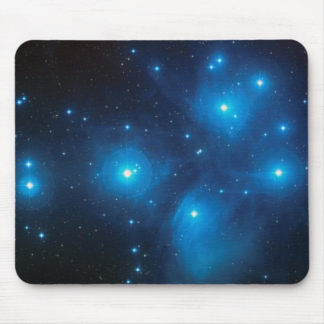 Alfombrilla De Ratón Agradable Aqua Blue Constellation Pleiades Celesti (Frente)