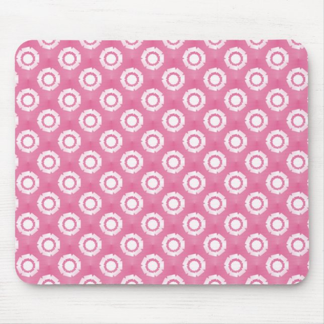 Alfombrilla De Ratón Agradable Mousepad de Flor Funky Rosa (Frente)