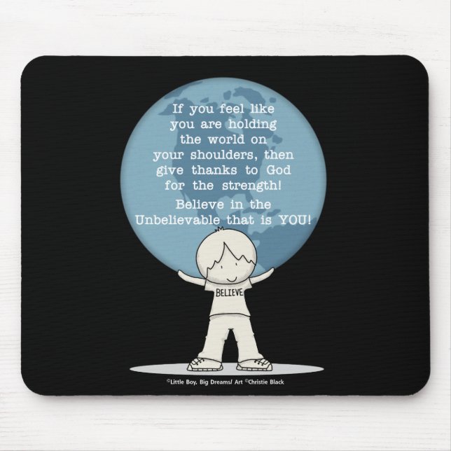 Alfombrilla De Ratón Agradecimiento por la fuerza (Frente)