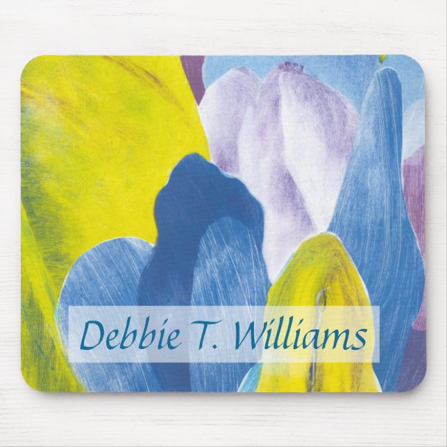 Alfombrilla De Ratón Agrega tu nombre | Indigo falso III (Frente)