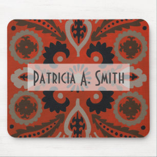 Alfombrilla De Ratón Agregar su nombre  Cinnabar Suzani II