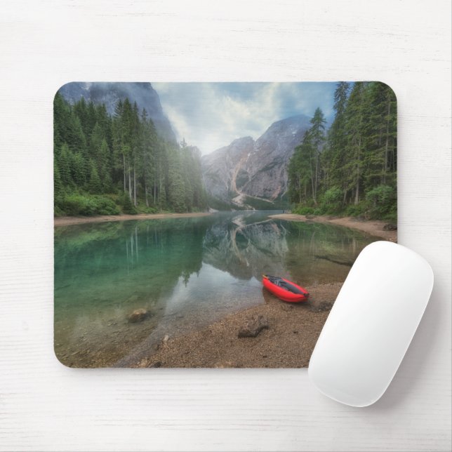 Alfombrilla De Ratón Agua | Lago Tirol del Sur, Italia (Con ratón)