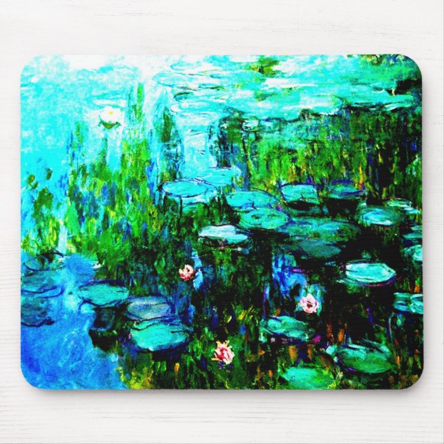 Alfombrilla De Ratón Agua Lillies Monet Mousepad de Nympheas (Frente)