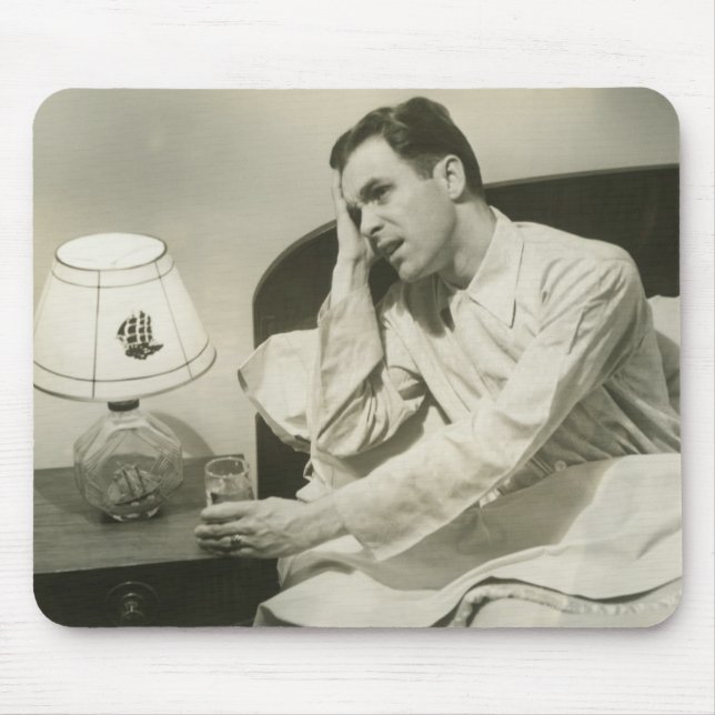 Alfombrilla De Ratón Agua potable del hombre (Frente)