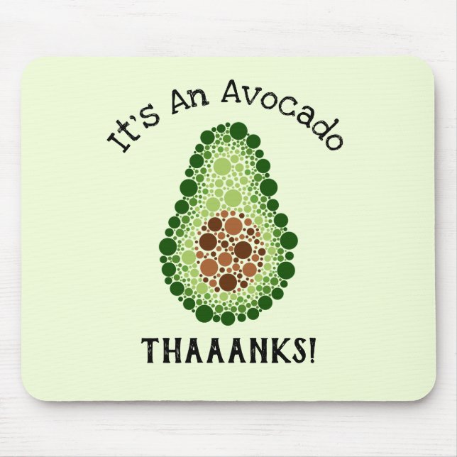 Alfombrilla De Ratón Aguacate en Puntos (Frente)