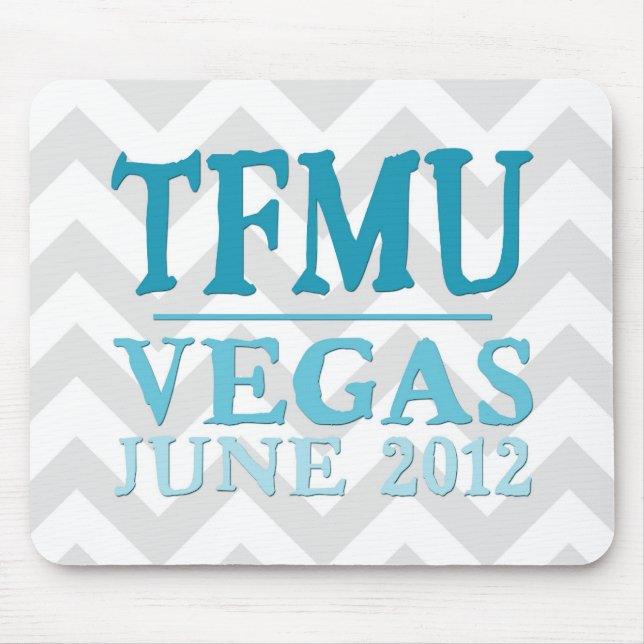Alfombrilla De Ratón Aguamarina Chevron Mousepad de TFMU VEGAS (Frente)