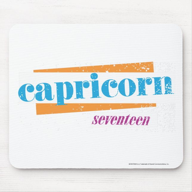 Alfombrilla De Ratón Aguamarina del Capricornio (Frente)