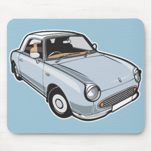 Alfombrilla De Ratón Aguamarina pálida de Nissan Figaro