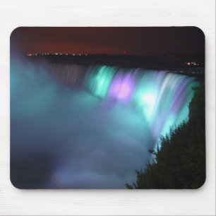 Alfombrilla De Ratón Aguamarina púrpura Mousepad de la noche de Niagar