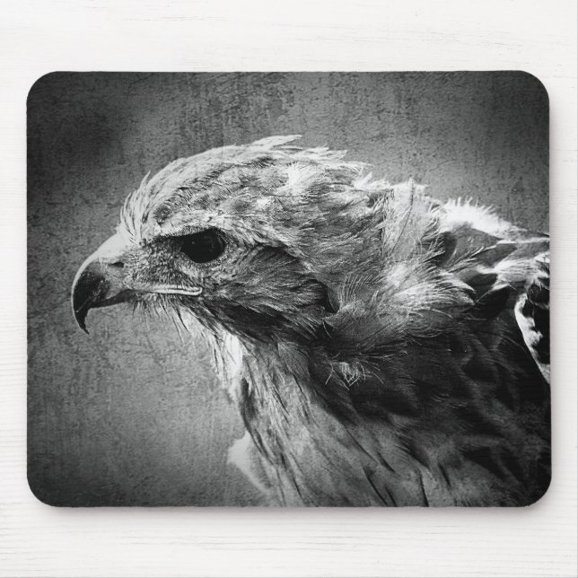 Alfombrilla De Ratón Águila blanco y negro (Frente)