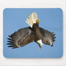 Alfombrilla De Ratón Águila calva sumergiendo hacia el agua