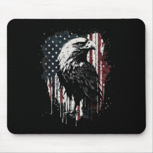 Alfombrilla De Ratón Águila de la bandera americana 4 de julio día de l
