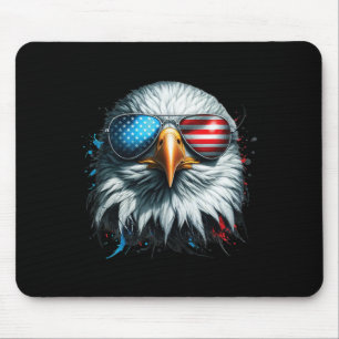 Alfombrilla De Ratón Águila Ld Cool American Sungles Hombre Patriótico 