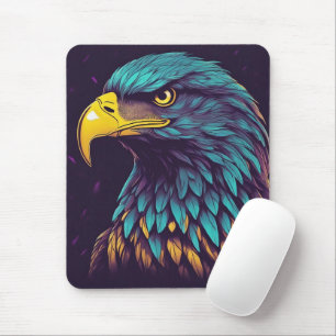 Alfombrilla De Ratón Águila majestuosa en colores vibrantes