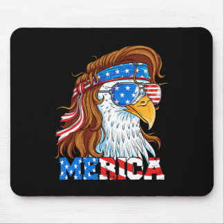 Alfombrilla De Ratón Águila Mullet Águila 4 De Julio Bandera Americana