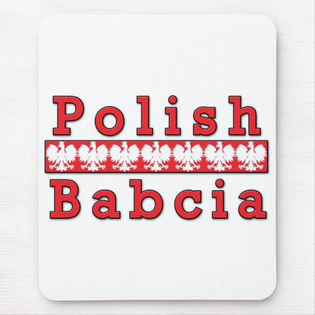 Alfombrilla De Ratón Águilas de Babcia polaca (Frente)