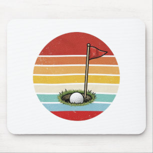 Alfombrilla De Ratón Agujero de pelota de golf vintage