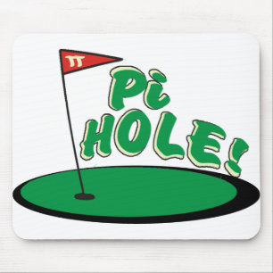 Alfombrilla De Ratón Agujero del pi - HUMOR de la MATEMÁTICAS - GOLF