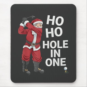 Alfombrilla De Ratón Agujero en Uno Divertido Golf Navidad 