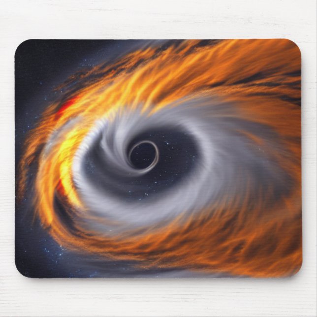 Alfombrilla De Ratón Agujero negro en el Mousepad espacial (Frente)