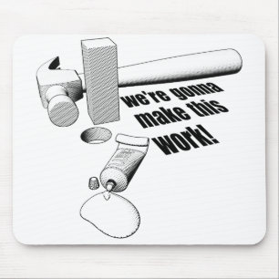 Alfombrilla De Ratón Agujero redondo de la clavija cuadrada