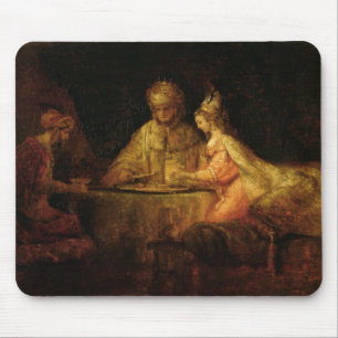 Alfombrilla De Ratón Ahasuerus, Haman y Esther, c.1660