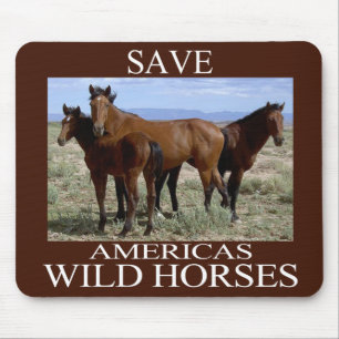 Alfombrilla De Ratón Ahorre los caballos salvajes
