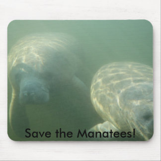 Alfombrilla De Ratón ¡Ahorre los Manatees!