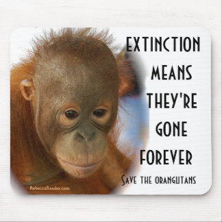 Alfombrilla De Ratón Ahorre los orangutanes ningunas estupideces