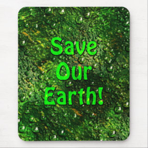 Alfombrilla De Ratón Ahorre nuestra tierra Mousepad