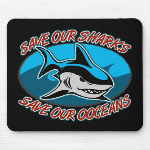 Alfombrilla De Ratón Ahorre nuestros tiburones