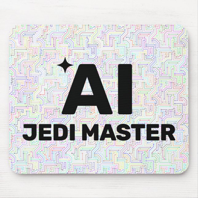 Alfombrilla de ratón AI Jedi Master™ (¡Personalíza (Frente)