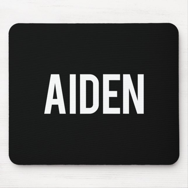 Alfombrilla De Ratón Aiden - Cool New Funny Name Fan Gift Tee  (Frente)