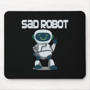 Alfombrilla De Ratón Aidenacesarmy lucha contra el cáncer triste robot 