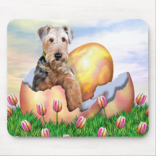 Alfombrilla De Ratón Airedale Terrier Easter Surprise