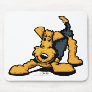 Alfombrilla De Ratón Airedale Terrier en el juego