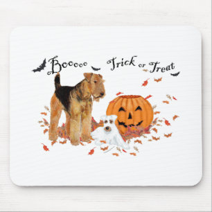 Alfombrilla De Ratón Airedale Terrier Halloween
