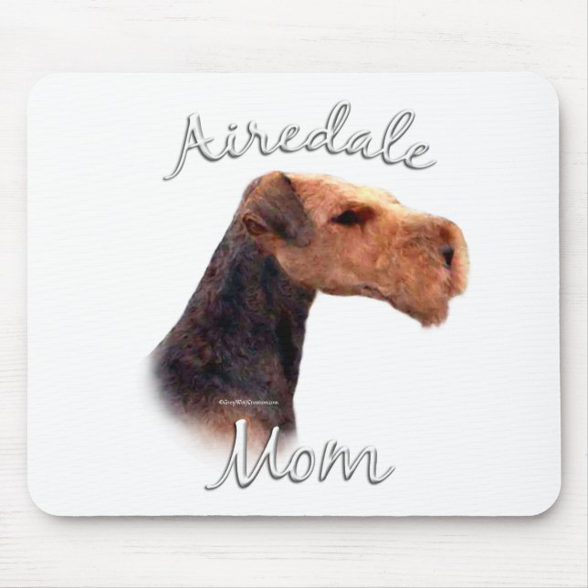 Alfombrilla De Ratón Airedale Terrier Mom 2 (Frente)