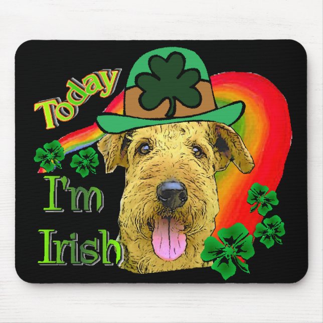 Alfombrilla De Ratón Airedale Terrier St Patricks (Frente)