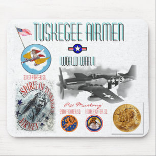 Alfombrilla De Ratón AIRMEN DE TUSKEGEE -301ª plaza de combate- Segund