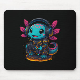 Alfombrilla De Ratón Ajolote Kawaii Jugando Videojuegos Ax Divertido de